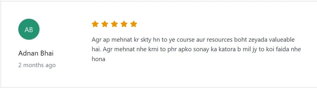 Student WhatsApp review 10
